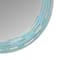Head West Sea Glass 2 Tile Framed Round Wall Vanity Mirror - 30" x 30"